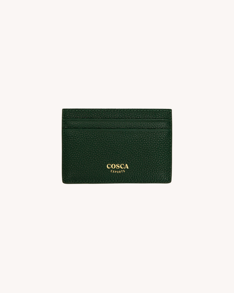 Green Leather Cardholder – COSCA exports